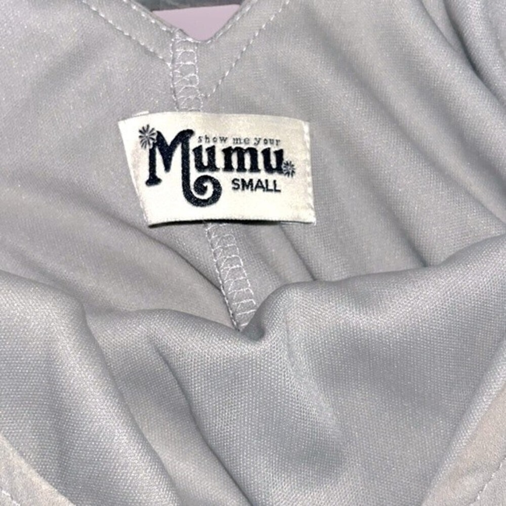 Show Me Your Mumu Kendall Maxi Dress Floral Taupe Gray NWT Womens Size Small - Picture 9 of 12